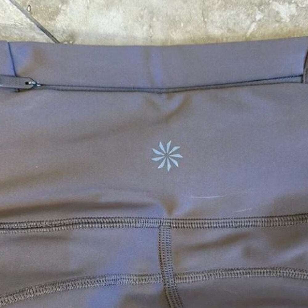 NWT Athleta Pacesetter 7/8 Taupe High-Waist Leggings sz Medium - Picture 4 of 7
